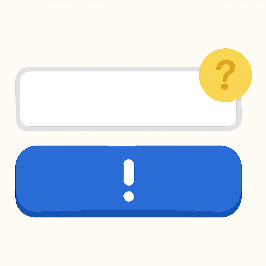 Close-up of button or form field for otp not received