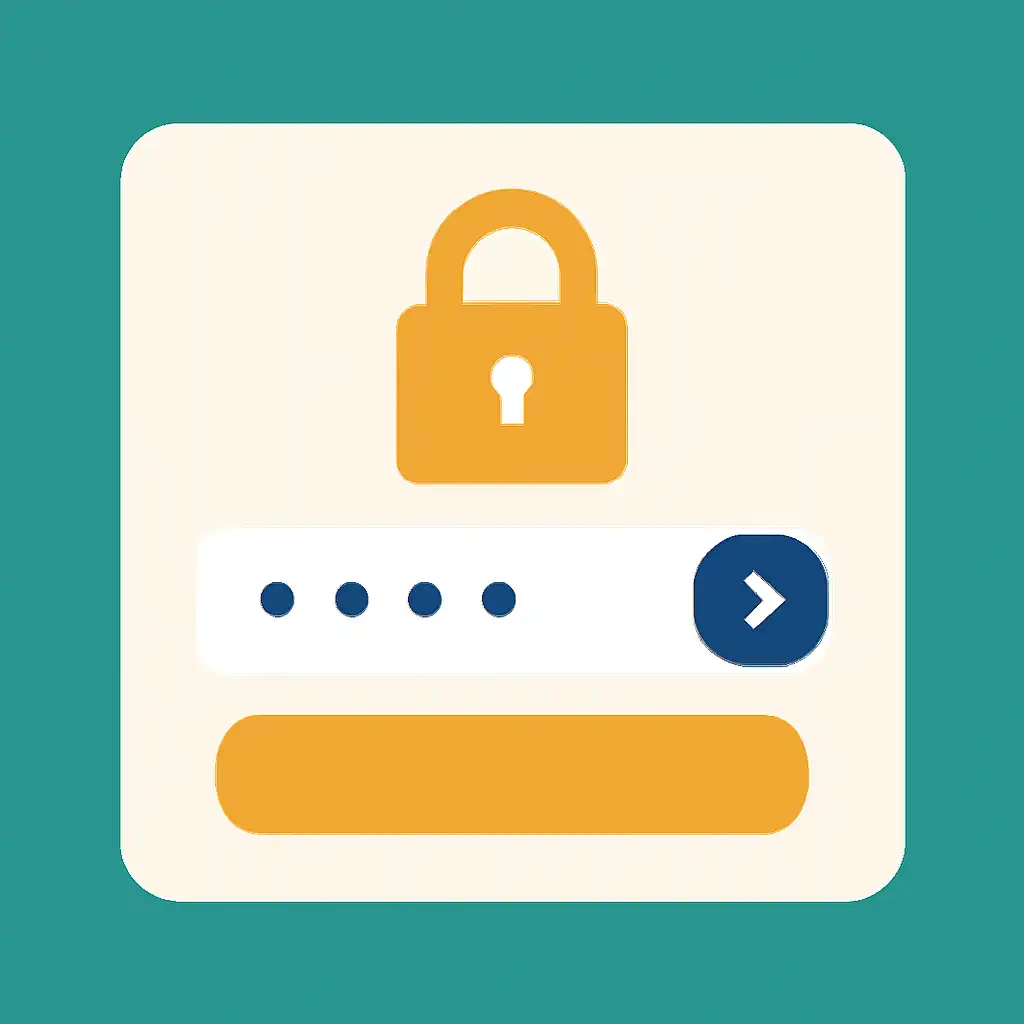 Close-up of button or form field for password reset