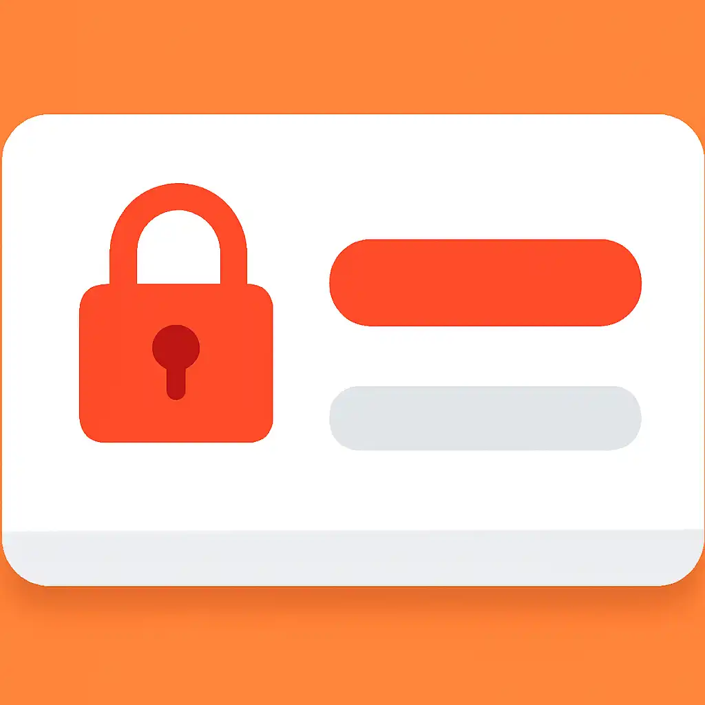 Close-up of button or form field for account locked