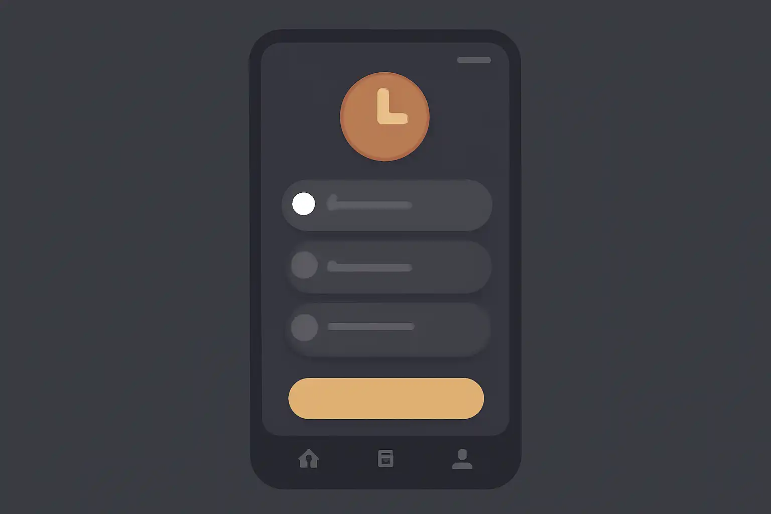 Detail screen: payout timings, mobile-first UI mockup, dark theme