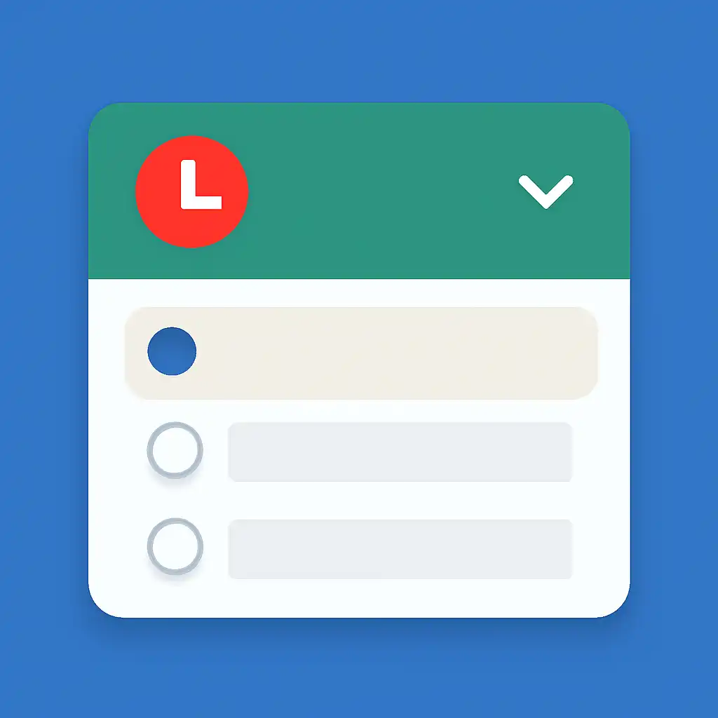 Close-up of button or form field for payout timings