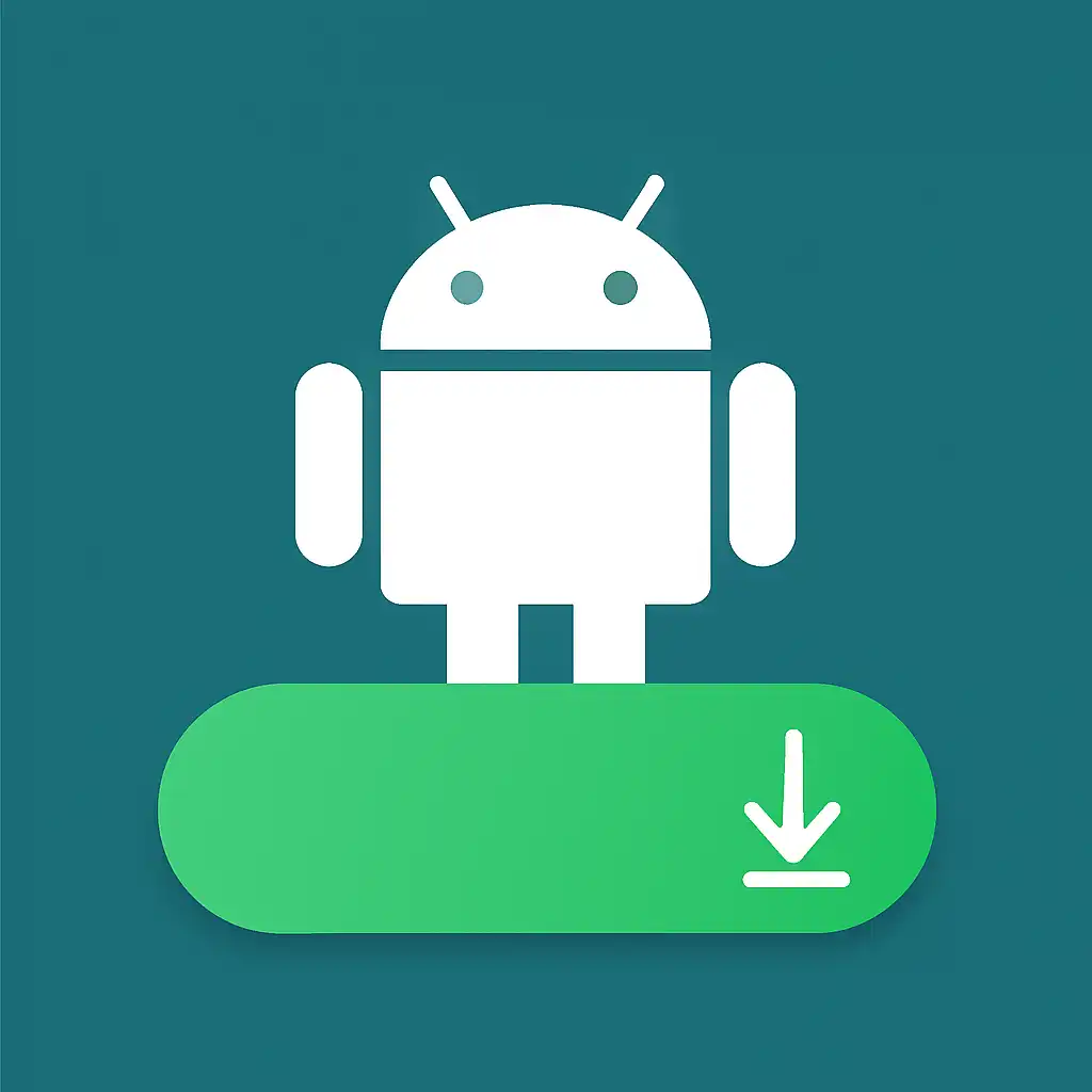 Close-up of button or form field for android apk install